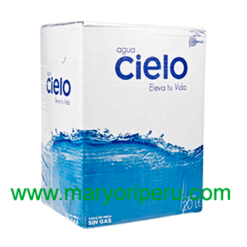 Cajas de agua Cielo 20 litros descartable