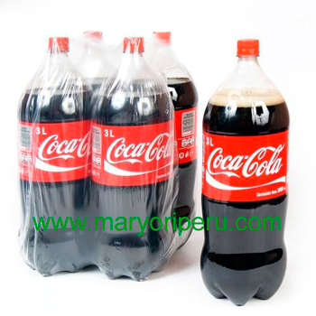 Coca Cola 3 litros x 4 botellas