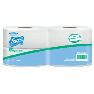 Lee más sobre el artículo Papel Higienico Suave Jumbo 550 mts x 4 rollos