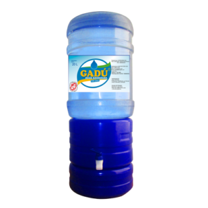Dispensador Azul + Bidón de agua de Mesa Gadu 20 lt