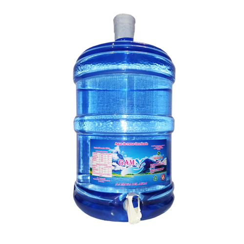 Agua de mesa ozonizada Gam con caño 20 litros retornable